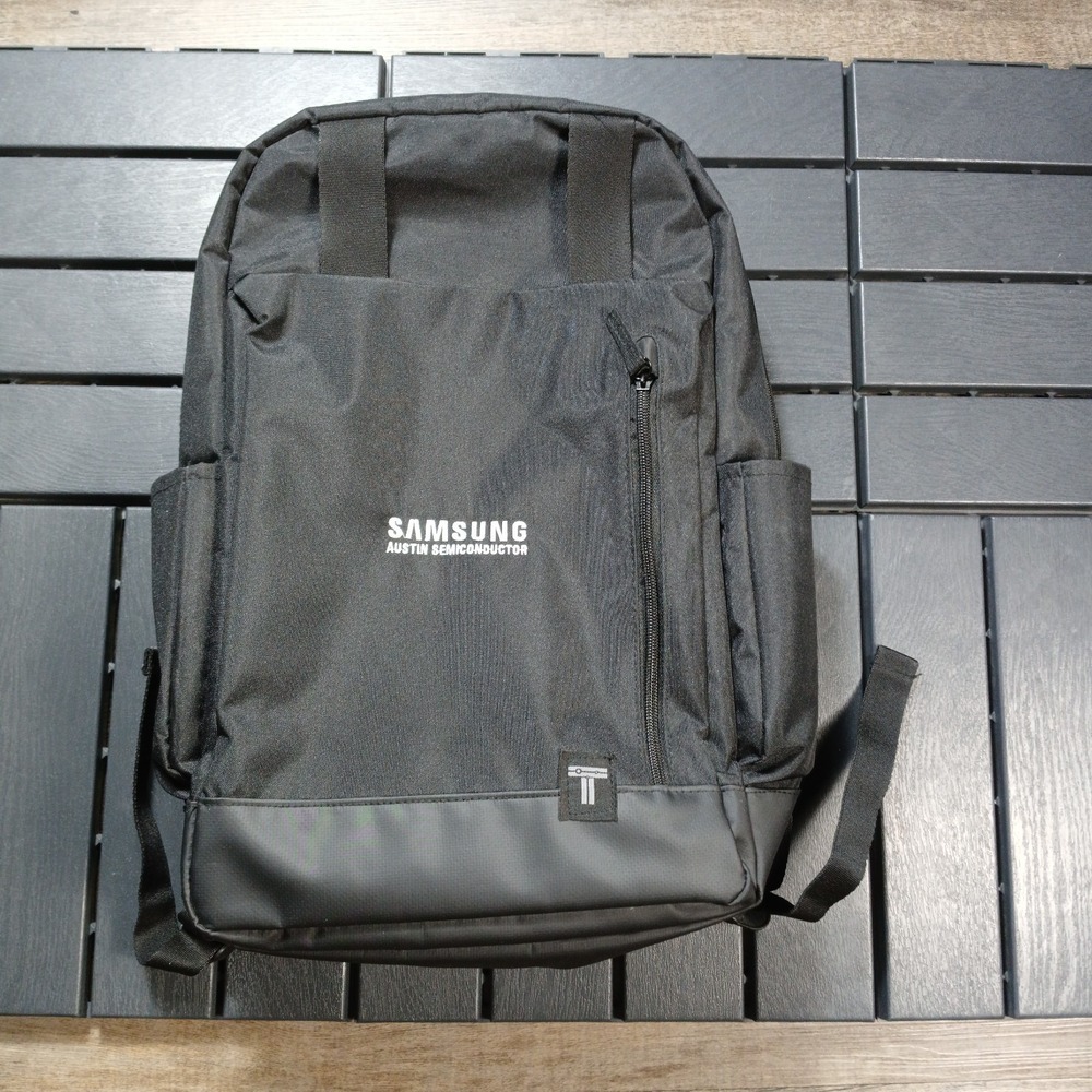 Travis‎ Mathew Backpack Black School Travel Computer Laptop Bag Samsung Logo RB